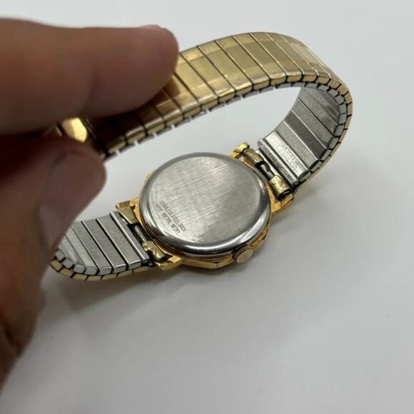 Vintage 60s Wittnauer Longines Octagon Gold Diamonds 32MM Wrist Watch - Picture 5 of 8